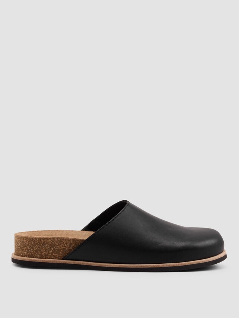 Eileen Fisher Women’s Bios Leather Mule Slip-On - Black Sz 8.5 LIKE NEW
